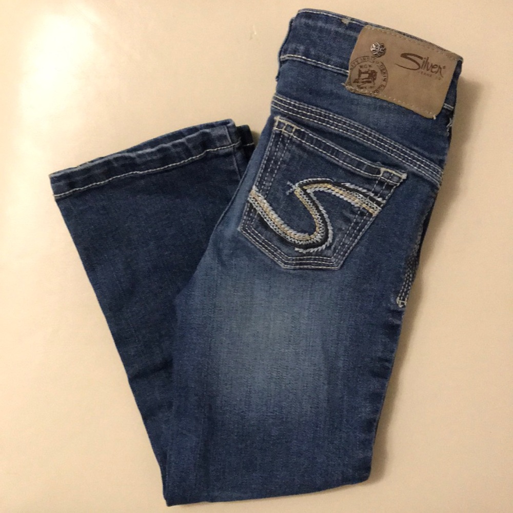 Toddler Silver denim jeans